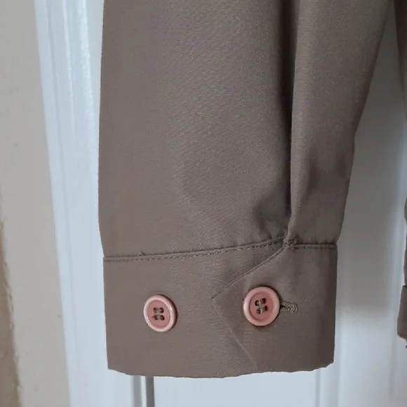 VINTAGE London Fog Harrington Jacket with Removable Faux Fur Liner - Tan -42 Reg - Picture 6 of 8